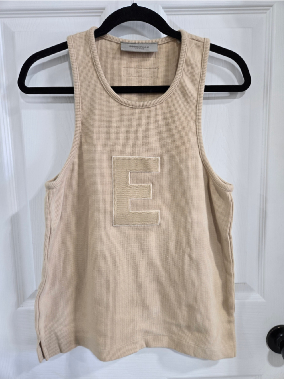 Essentials Fear of God Waffle Tank Top Womens Size S Beige
